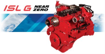 Cummins Westport ISL-G Near Zero NOx emissions natural gas engine for Peterbilt  Models 567, 520 and 320.