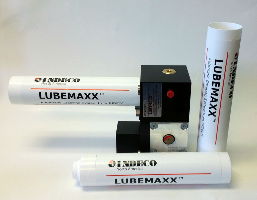 Indeco LUBEMAXX automatic greasing system for hydraulic breakers