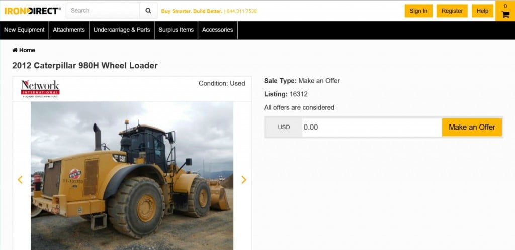 IronDirect is backed by e-commerce pioneer Liquidity Services. IronDirect provides construction equipment buyers a convenient online platform to purchase a large and growing number of value-priced and premium brand products .