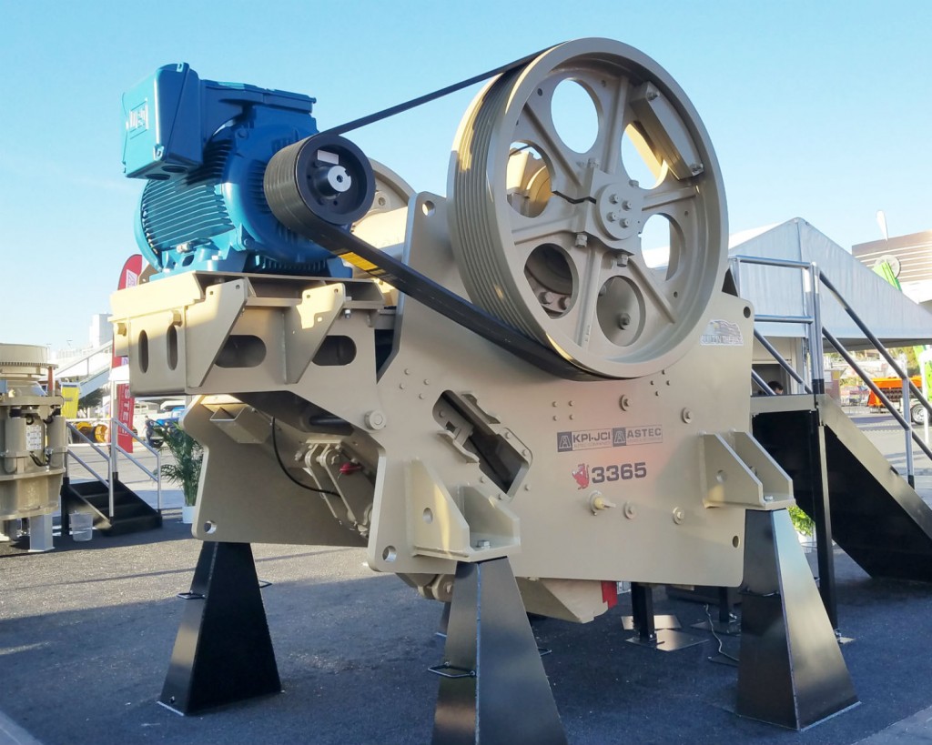 3365 Pioneer Jaw Crusher on display at MINExpo. 
 
