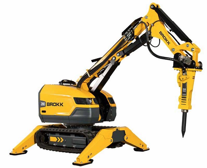 The new Brokk 280 demolition machine features as much as 25 percent more demolition power than its predecessor, the Brokk 260. It’s also equipped with as well as the all new Brokk SmartPower electrical system and sports a new rugged design made to withstand the toughest environments. All improvements come without sacrificing any of the machine’s compactness and flexibility.