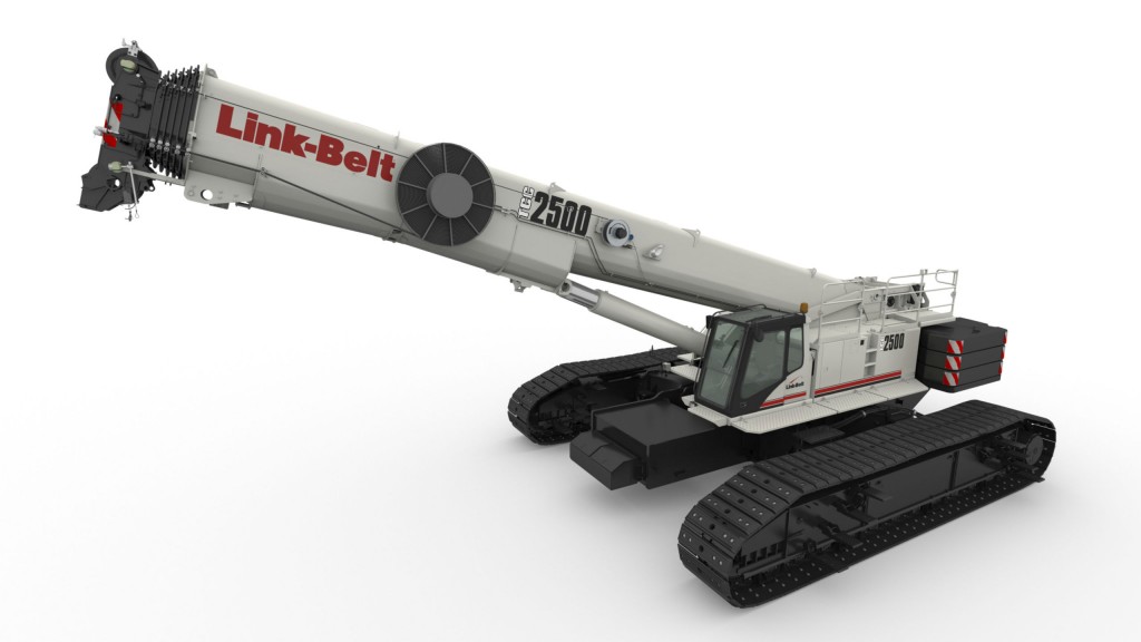 Link-Belt TCC-2500 telescopic crawler crane.

