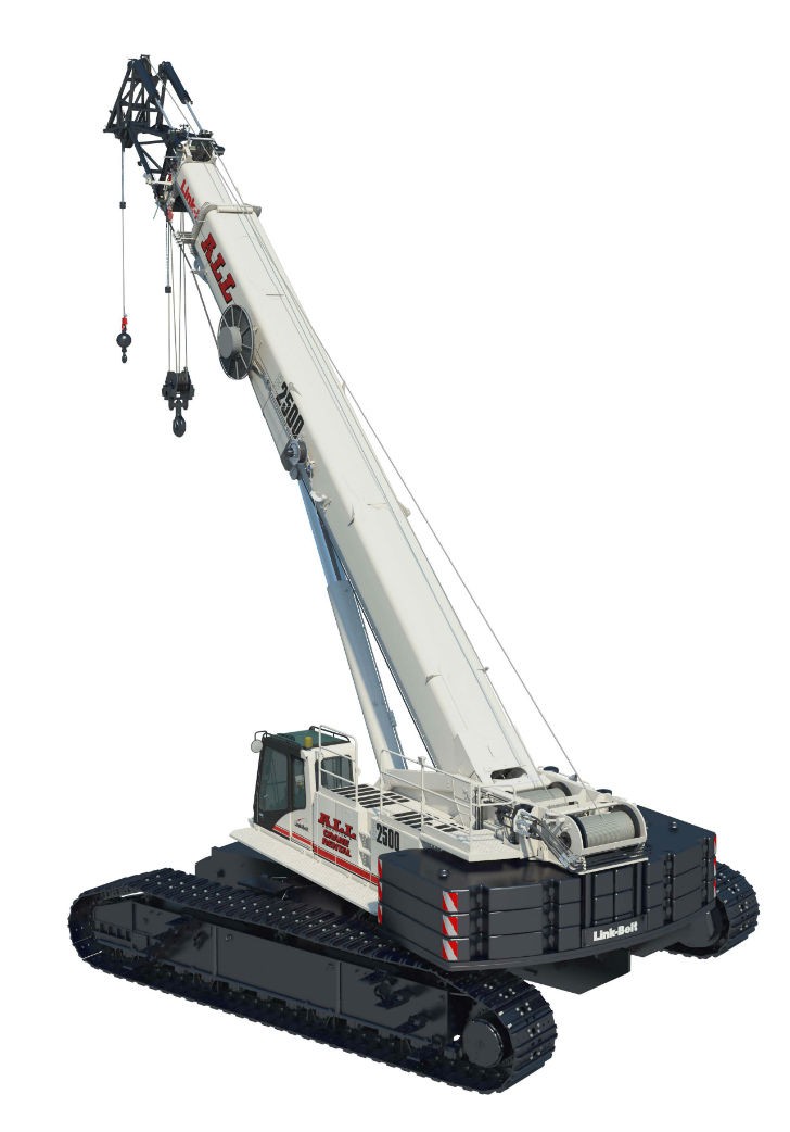 Link-Belt TCC-2500 Telescopic Crawler Crane.