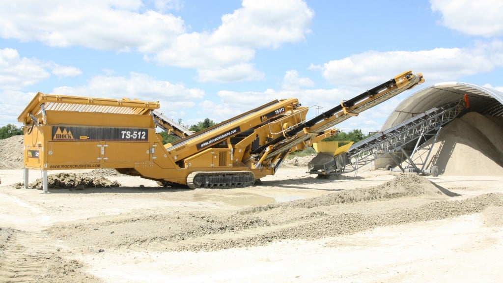 IROCK’s Two-Deck TS-512 Portable Tracked Screening Plant Offers Hassle-Free Setup and Portability