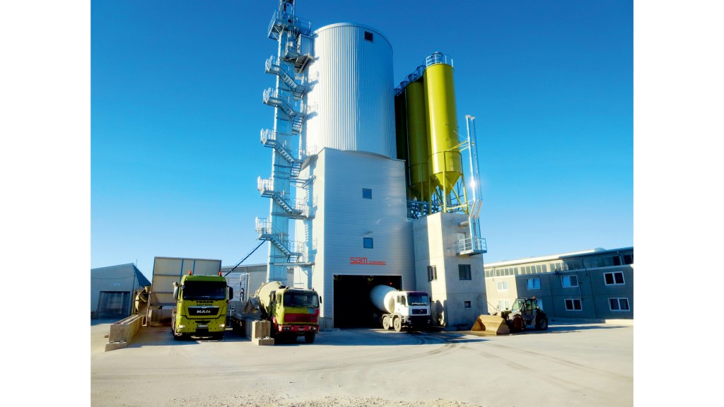Stationary concrete mixing plants use latest technologies