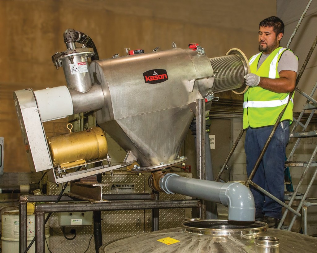 ​CENTRIFUGAL SCREENER HELPS CONVERT COOKING WASTE INTO BIOFUEL