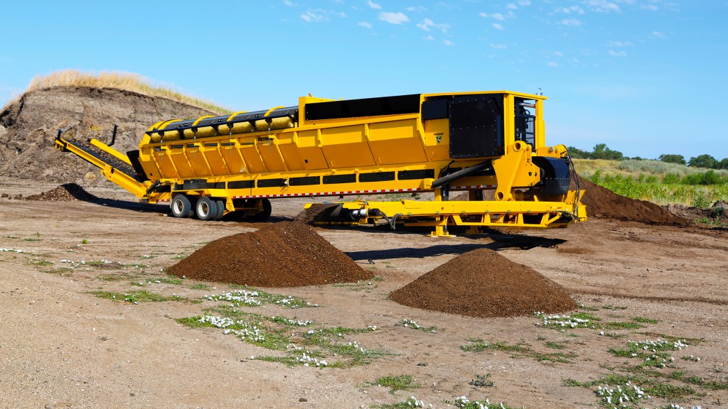 The TR626 trommel with Radial Stacker Option is one of the machine's that will be on display this year at CONEXPO-CON/AGG 2017 at Vermeer's booth: C32627.