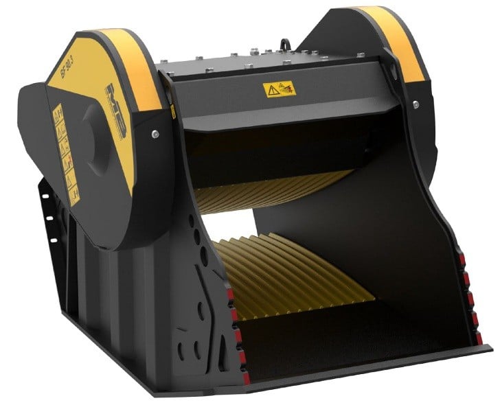 The MB revolution crusher bucket reaches fourth generation