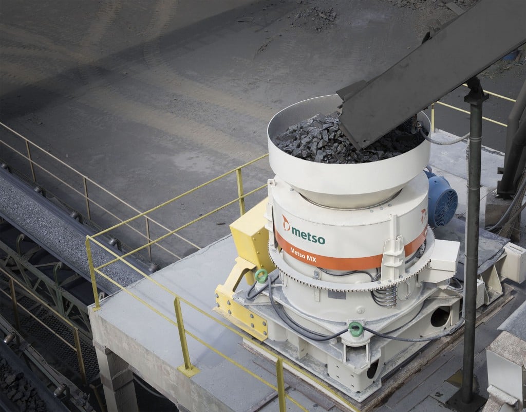 New Metso MX crusher combines piston and rotating bowl into single crusher