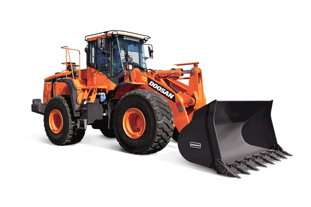 Doosan DL420-5 CVT wheel loader is company's first model equipped with continuously variable transmission