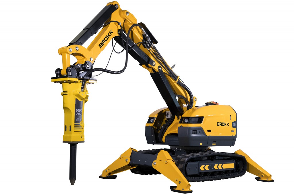 Brokk 500 Demolition Machine boasts 40 percent more demolition power over its predecessor