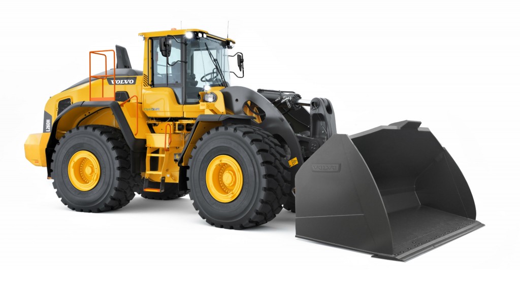 Volvo L260H: Two full buckets for one full truck