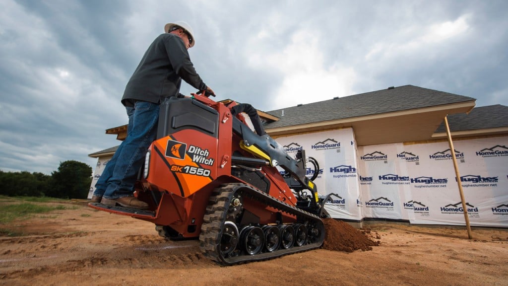 Powerful mini skid steer handles variety of projects