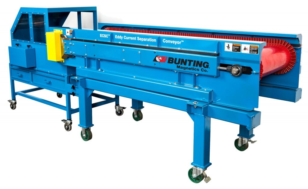 ​BUNTING MAGNETICS TO UNVEIL REDESIGNED EDDY CURRENT SEPARATION CONVEYOR  