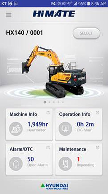Hi-Mate remote management extended to five years for Hyundai wheel loaders and excavators