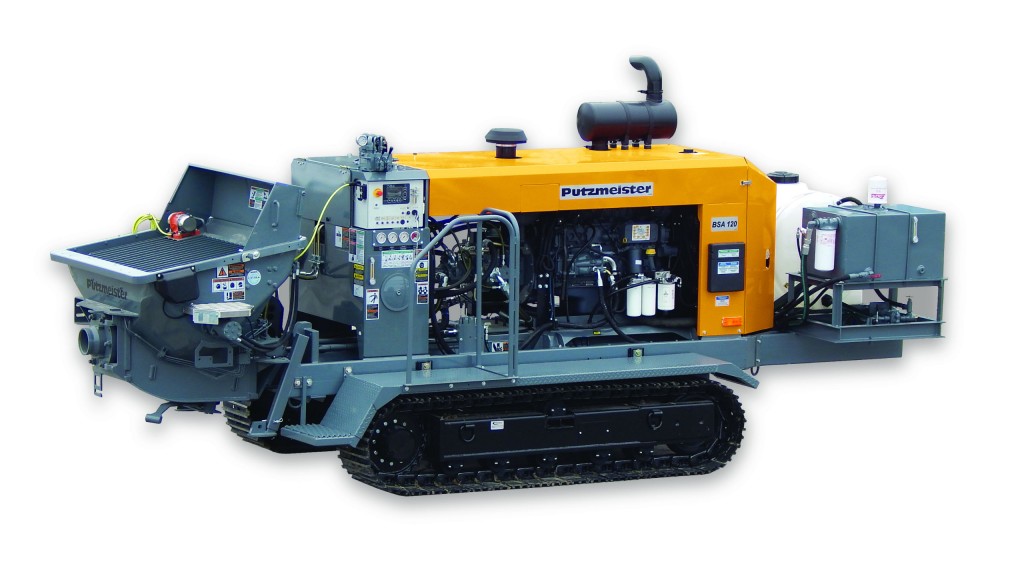 Putzmeister America Expands Small Line Offerings  with Optional Track-Mounted Machines