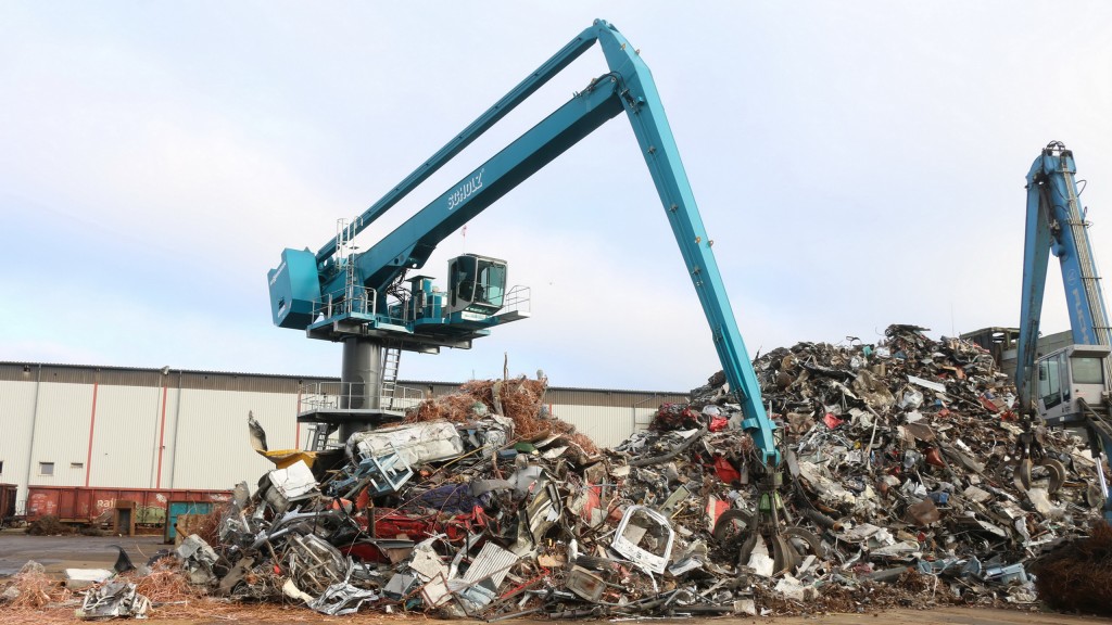 Scrap yard efficiency is a balancing act for new Sennebogen material handler