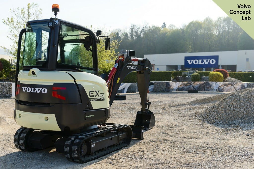 Volvo CE unveils 100% electric compact excavator prototype