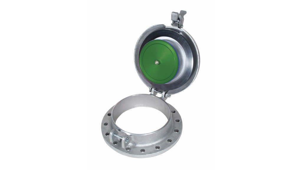 Spring-loaded thief hatch for low-pressure storage tanks Spring-loaded thief hatch for low-pressure storage tanks