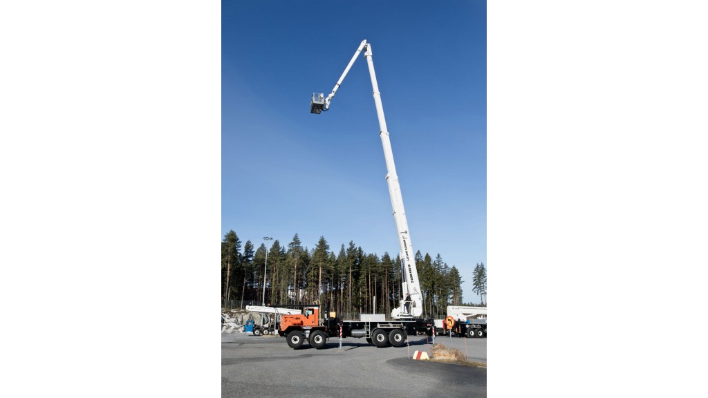 Insulated truck-mounted aerial platform