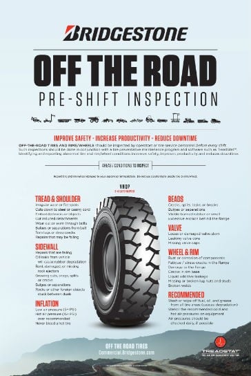 Tire inspection resources available from Bridgestone