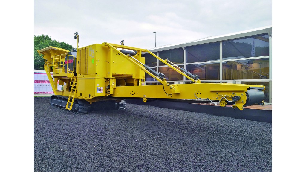 Diesel electric jaw crusher offers compact transport and all-around production