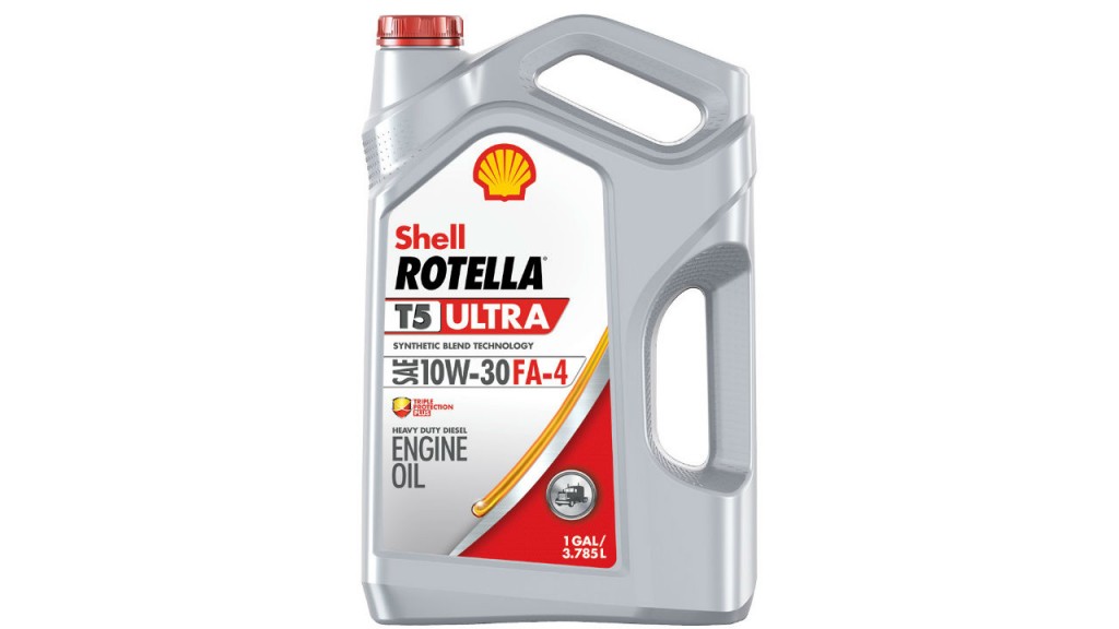Shell Rotella oil designed for newest diesel engines