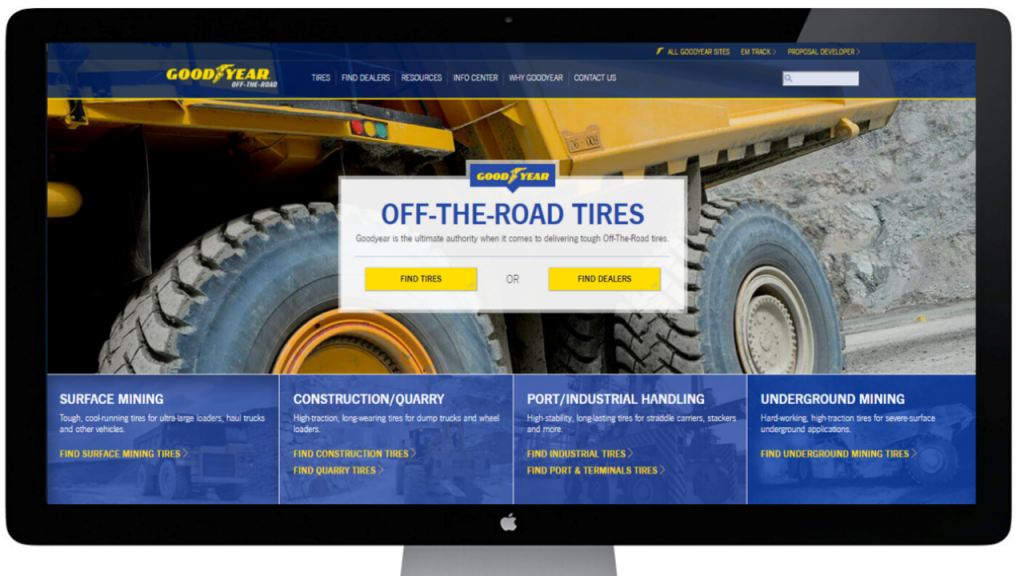 Goodyear launches new OTR website