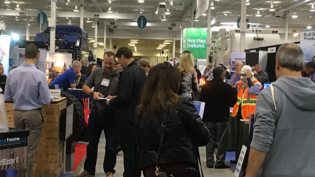 On the Waste & Recycling Expo Canada show floor in 2016.