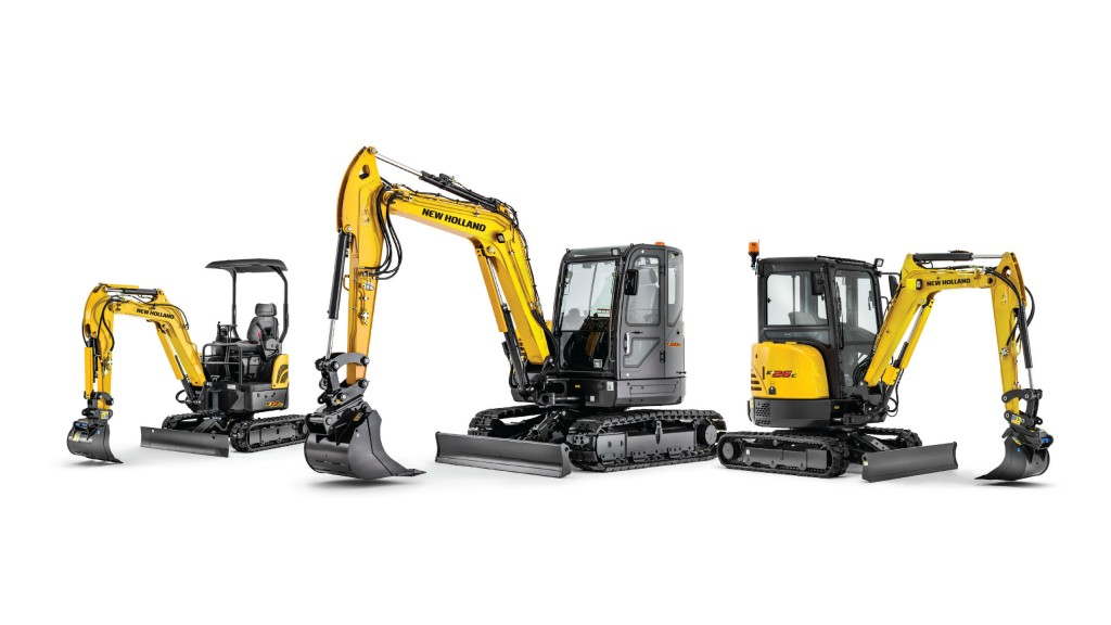 New Holland launches new full line of mini excavators