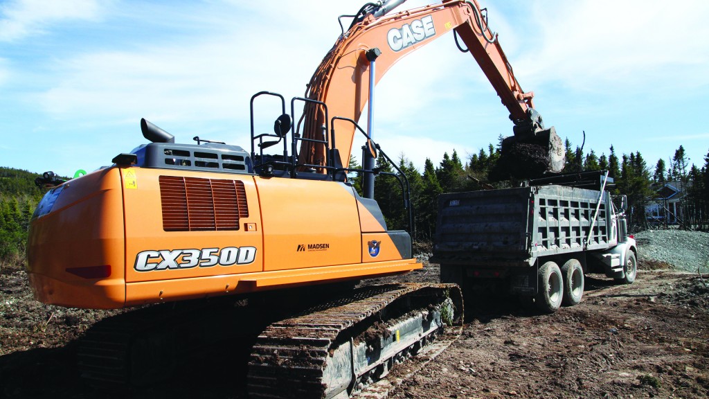 Contractor relies on powerful Case CX350D excavator for work on “The Rock”