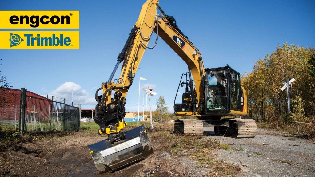 Engcon supports Trimble excavator guidance system