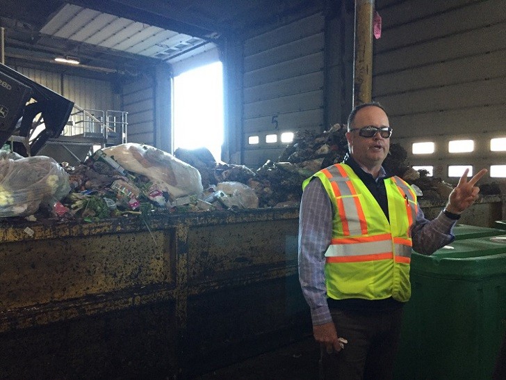 Director of Organic Solutions for Green for Life, Don Francis, at the Depackaging Facility in Calgary, AB.