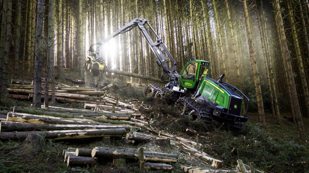 The updated John Deere 1270G harvester