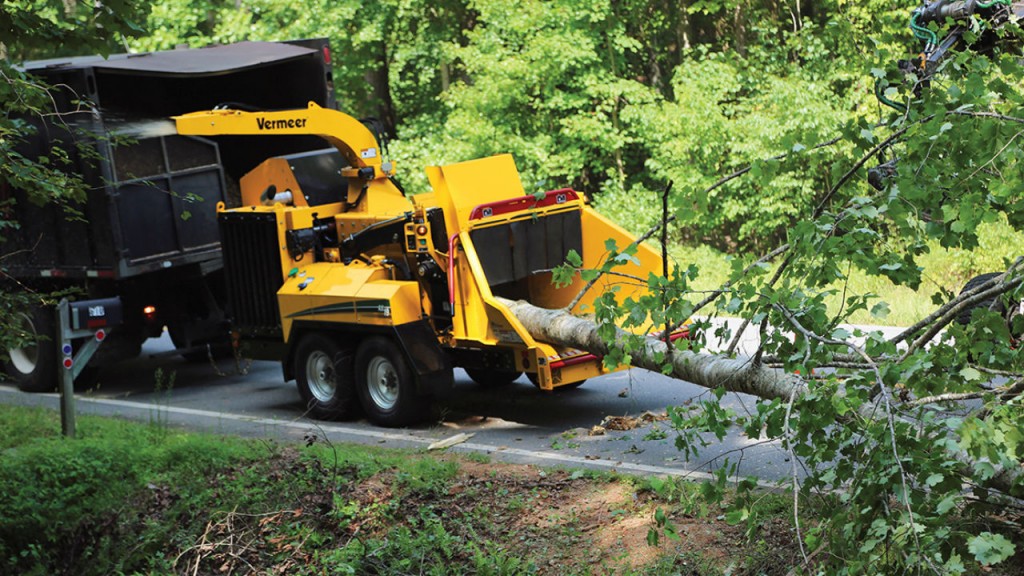 The Vermeer AX19 brush chipper.