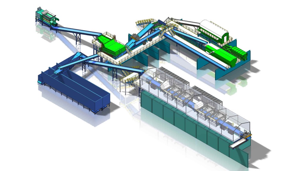 The ZenRobotics sorting system layout.