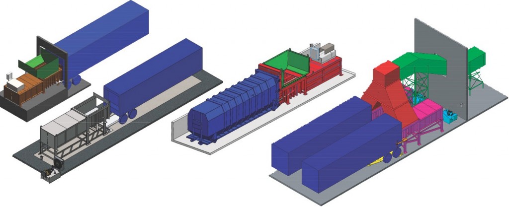 ​SP Industries offers heavy-duty transfer stations for solid waste and recyclable materials