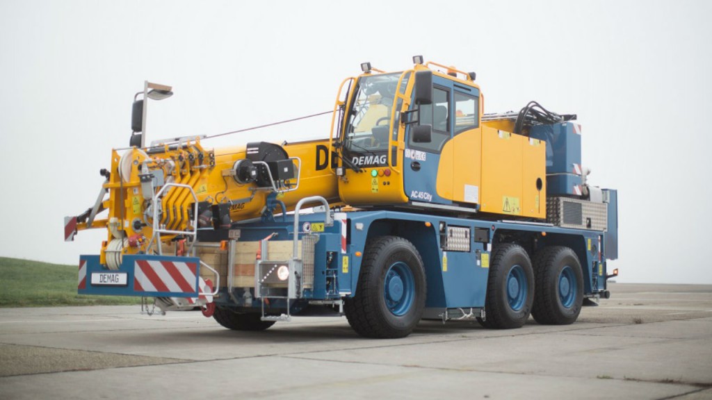 A Demag AC 45 City crane, one of eight ordered by CraneWorks.