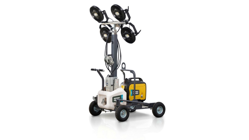 Three new Atlas Copco electric plug-and-light LED light towers introduced at World of Concrete