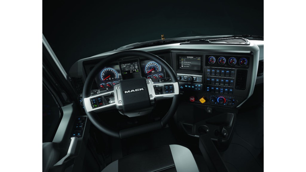 New driver-focused interior for Mack Granite shown off at World of Concrete