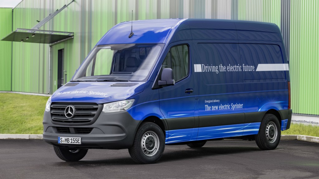 An electrified Sprinter van is expected to be available starting in 2019.