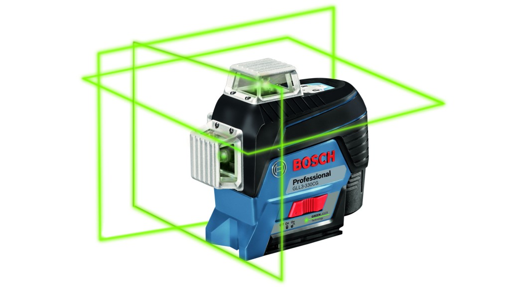 The Bosch GLL3-330CG laser level.