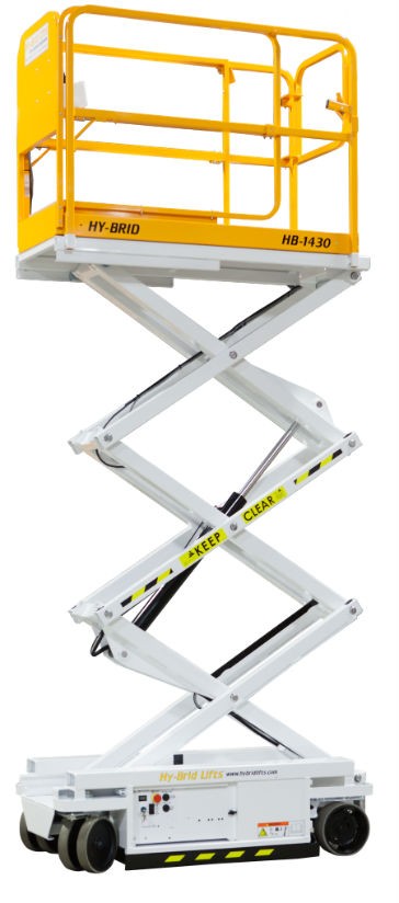 Hy-Brid Lifts’ Self-Propelled Scissor Lifts Offer Lightweight,  High-Capacity Alternative to Ladders and Taller Lifts 