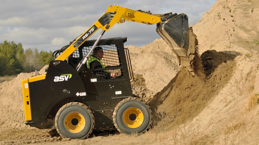 ASV's radial-lift RS-75 and vertical-lift VS-75 skid-steer loaders feature highly efficient hydraulics and cooling systems.