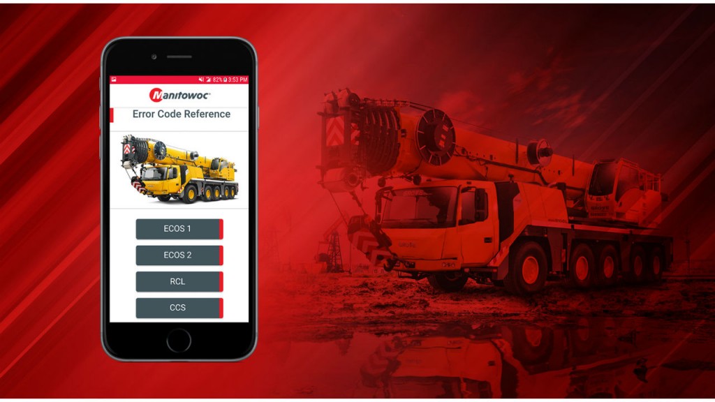 Manitowoc releases free diagnostic mobile app to increase crane uptime for customers