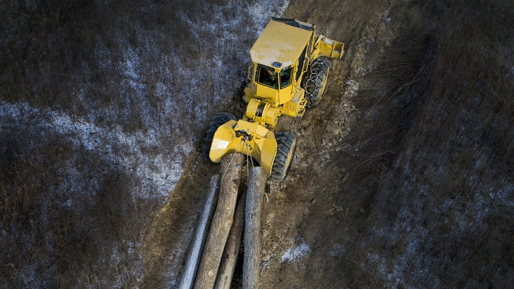 The Tigercat 602 cable skidder.