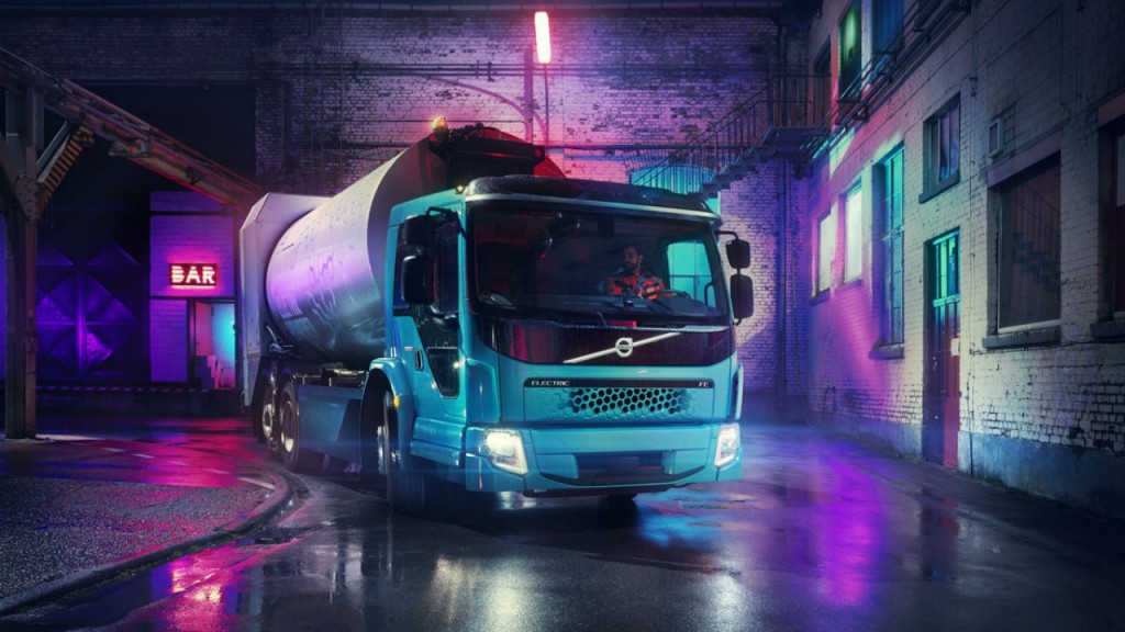 all-electric Volvo FE model