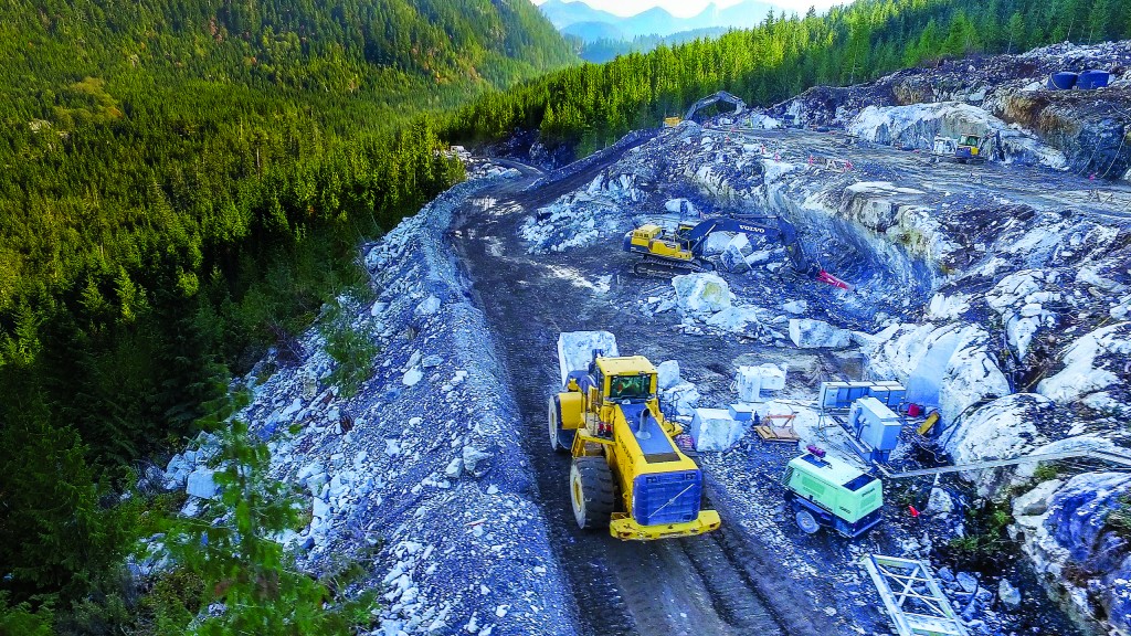 Volvo dealer, financing and equipment play a key role in the birth of Canada’s newest marble quarry