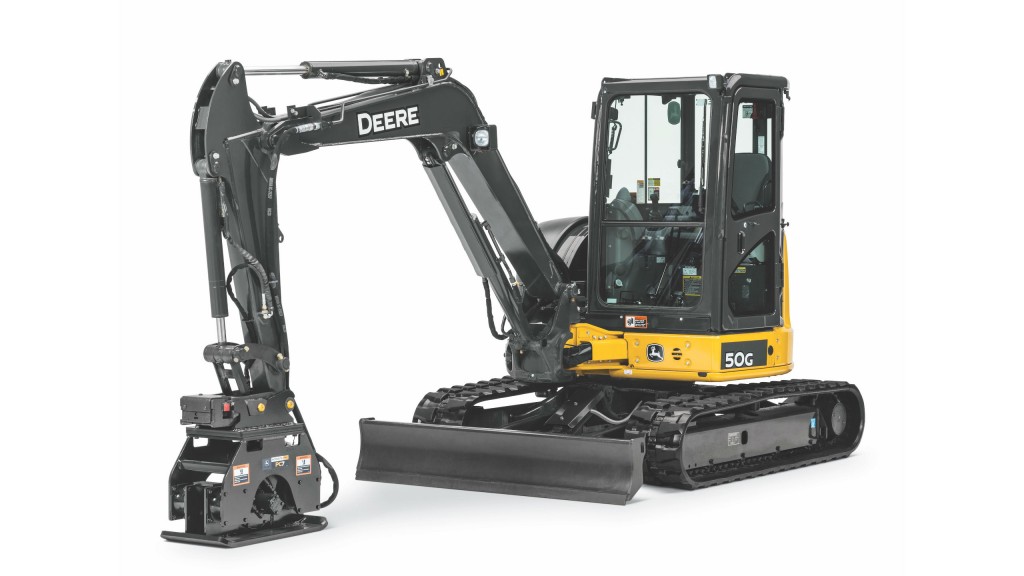 John Deere offers three new high-performance vibratory plate compactors