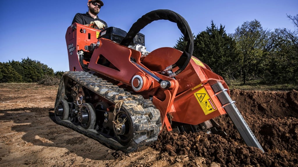 Ditch Witch C12X walkbehind trencher offers digging depth up to 24 inches